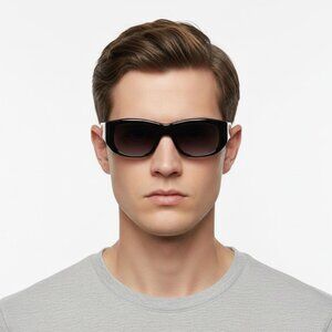 New Garrett Leight LAGUNA SUN Waning Moon Gradient Rectangular Sunglasses 2140